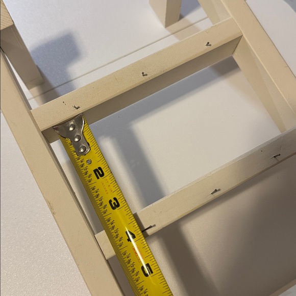 Set of 3, Cream Painted Wooden Display Stand - Picture 8 of 8